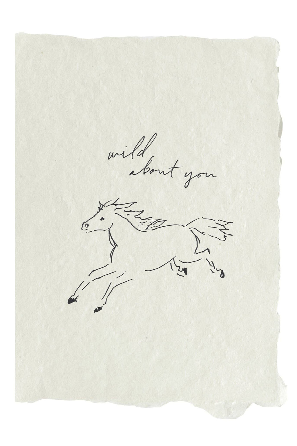 Horse wild about you card