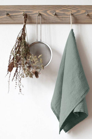 Linen Kitchen Towel | Green Milieu