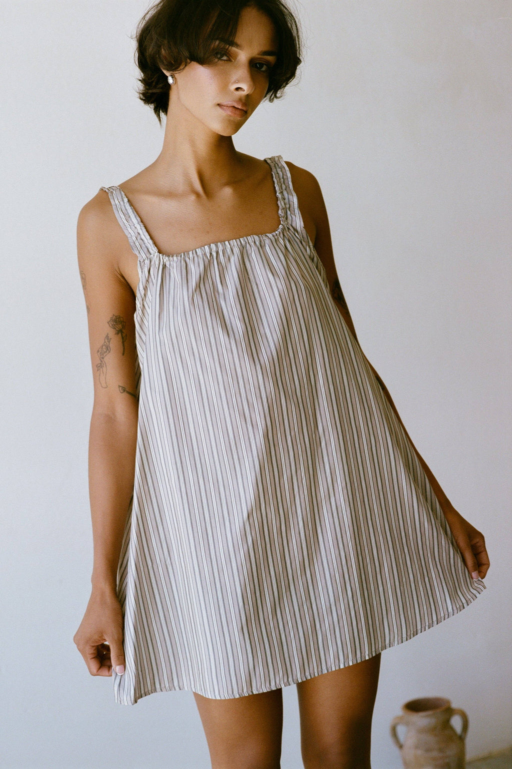 Deia Slip Dress | Stripe