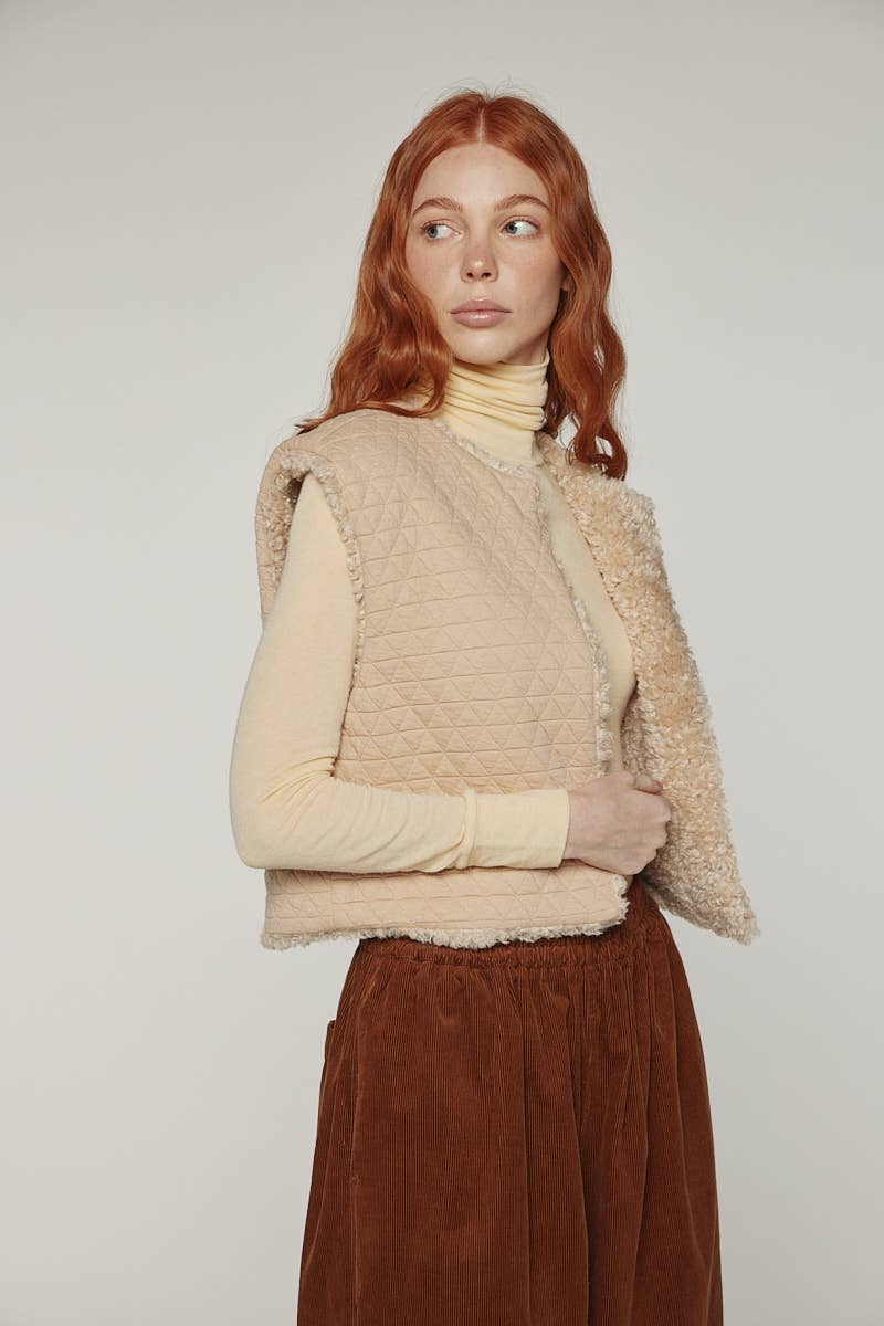 Reversible Short Fur Vest
