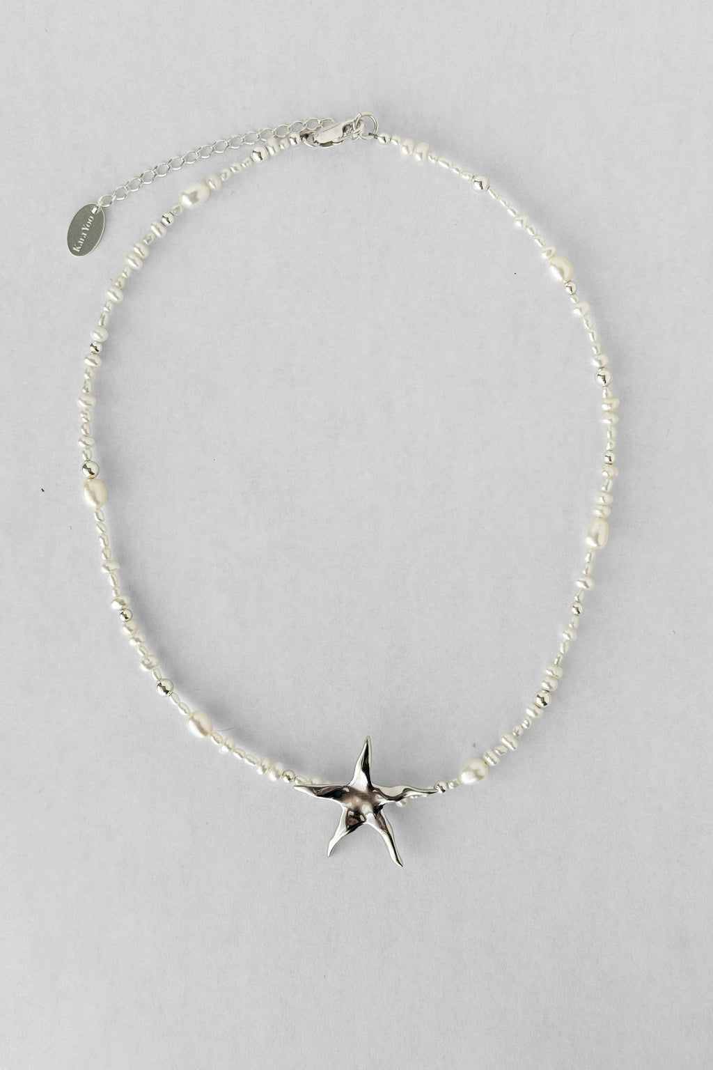 Astrid Necklace | Sterling Silver + Freshwater Pearl