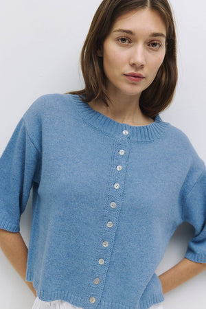 The Stacey Cardigan | Blue