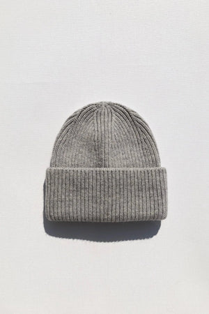 Chunky Wool Beanie | Grey