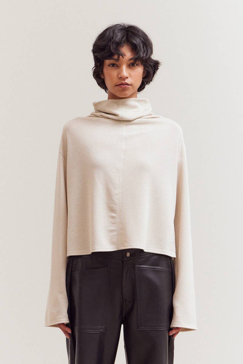 Cowl Neck Loose Fit Top