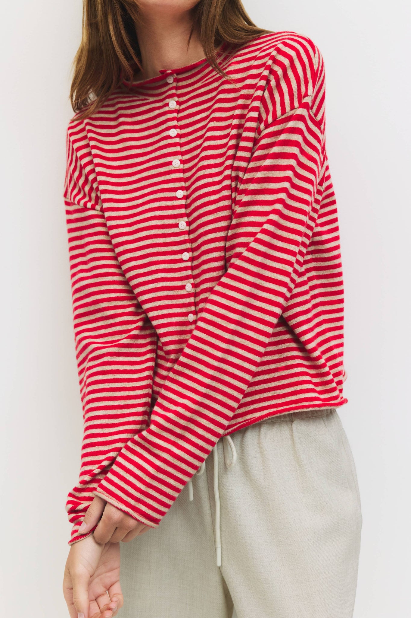 The Elisa Striped Cardigan