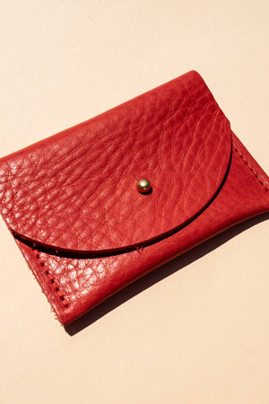 Cardholder | Tomato Red Leather