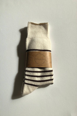 High Socks | Brown Stripe