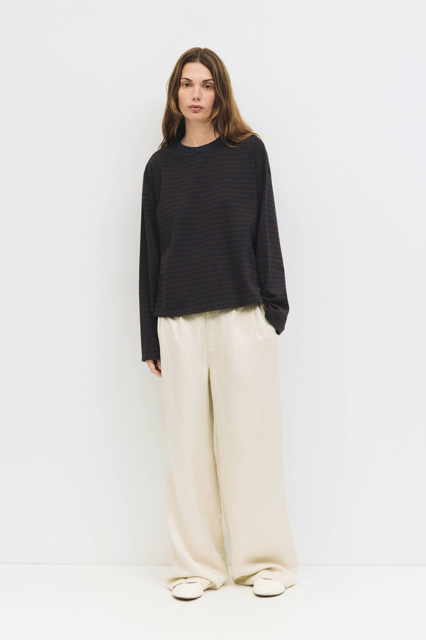The Callahan Top | Brown + Navy