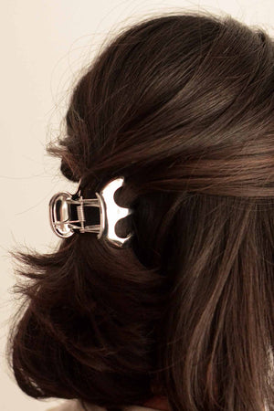 Metal Hair Claw Clip | Silver