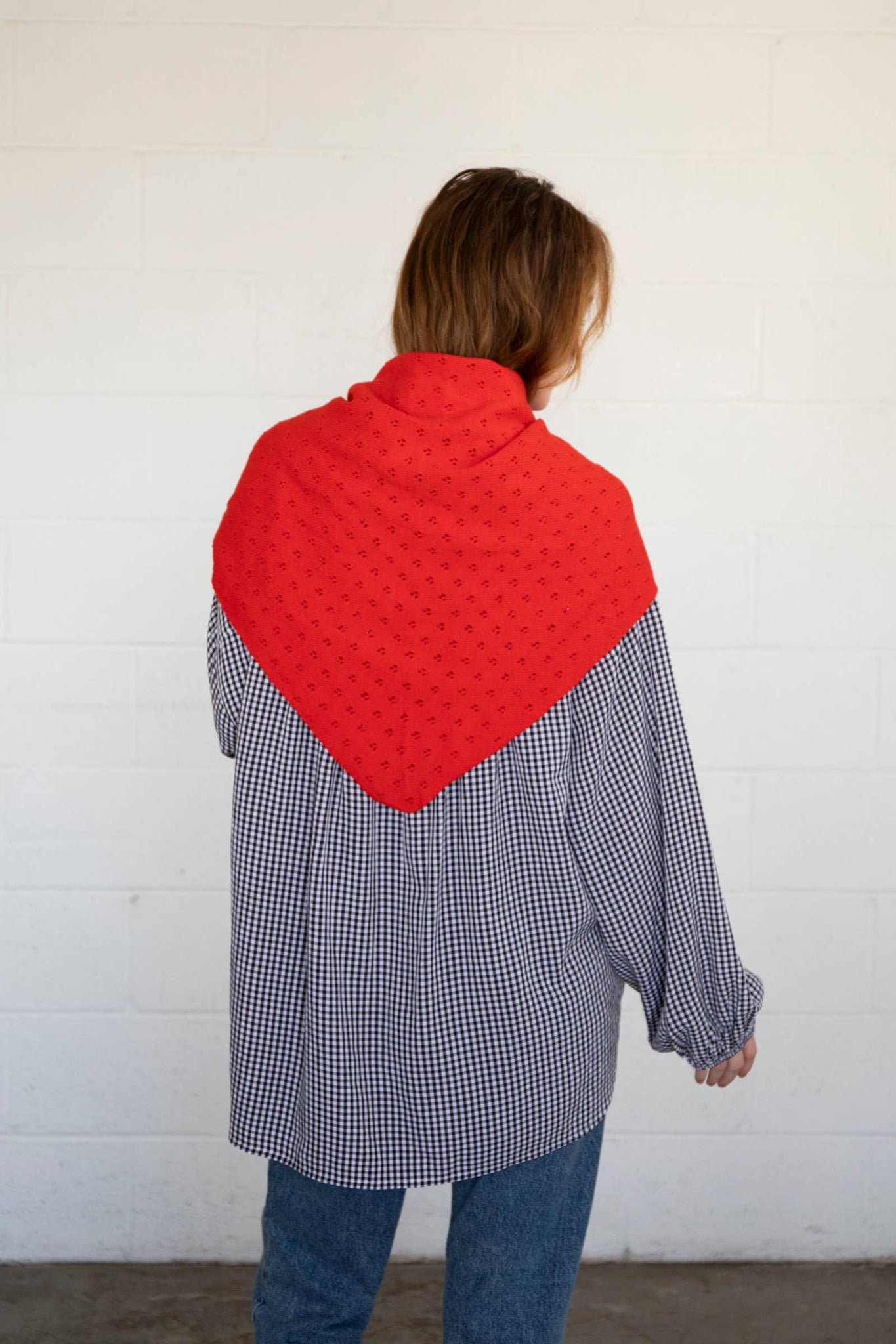 Pointelle Knit Scarf