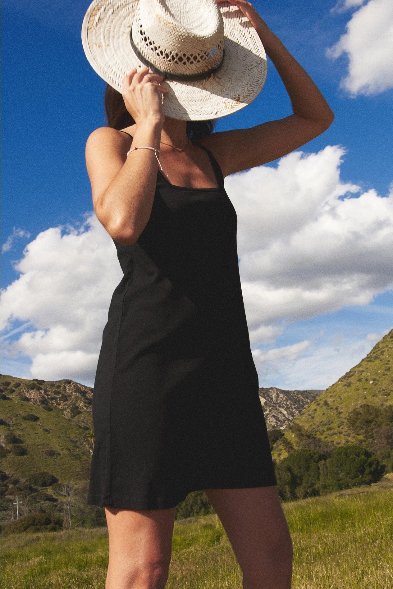 90s Organic Cami Dress Black Curio