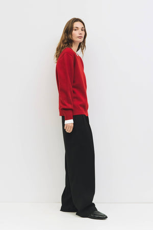 The Conrad Sweater | Red