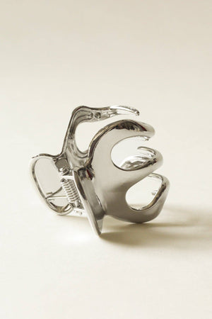 Metal Hair Claw Clip | Silver