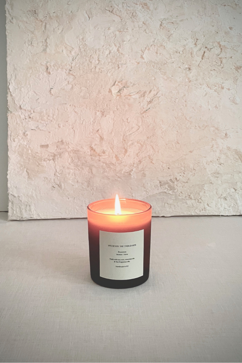 Beeswax, Incense + Clove Handcrafted Soy Candle