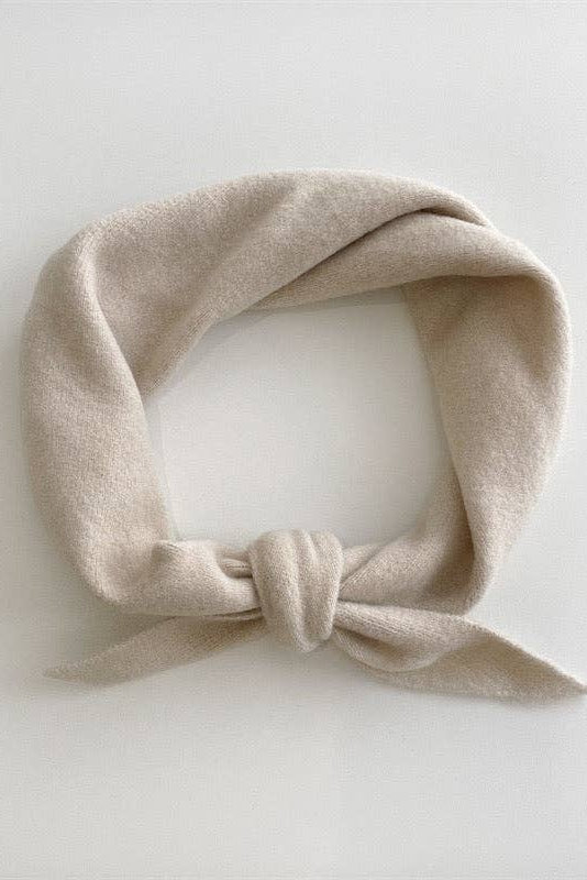 Fuzzy Wool Cravat Scarf