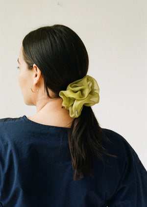 Silk Organza Scrunchie | Sage