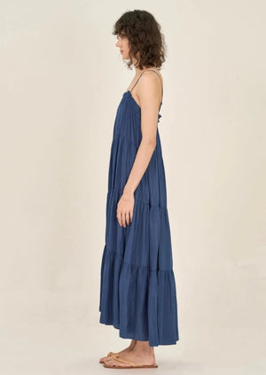 Tiered Summer Maxi Dress | Blue