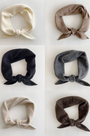 Fuzzy Wool Cravat Scarf