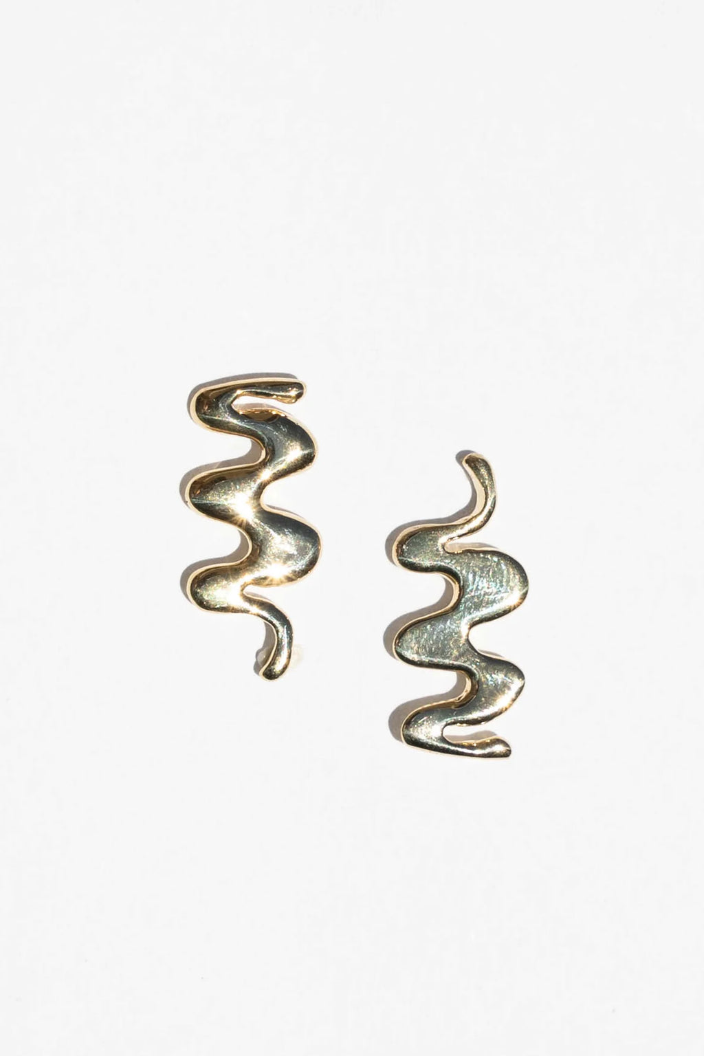 Kombu Earrings | Brass